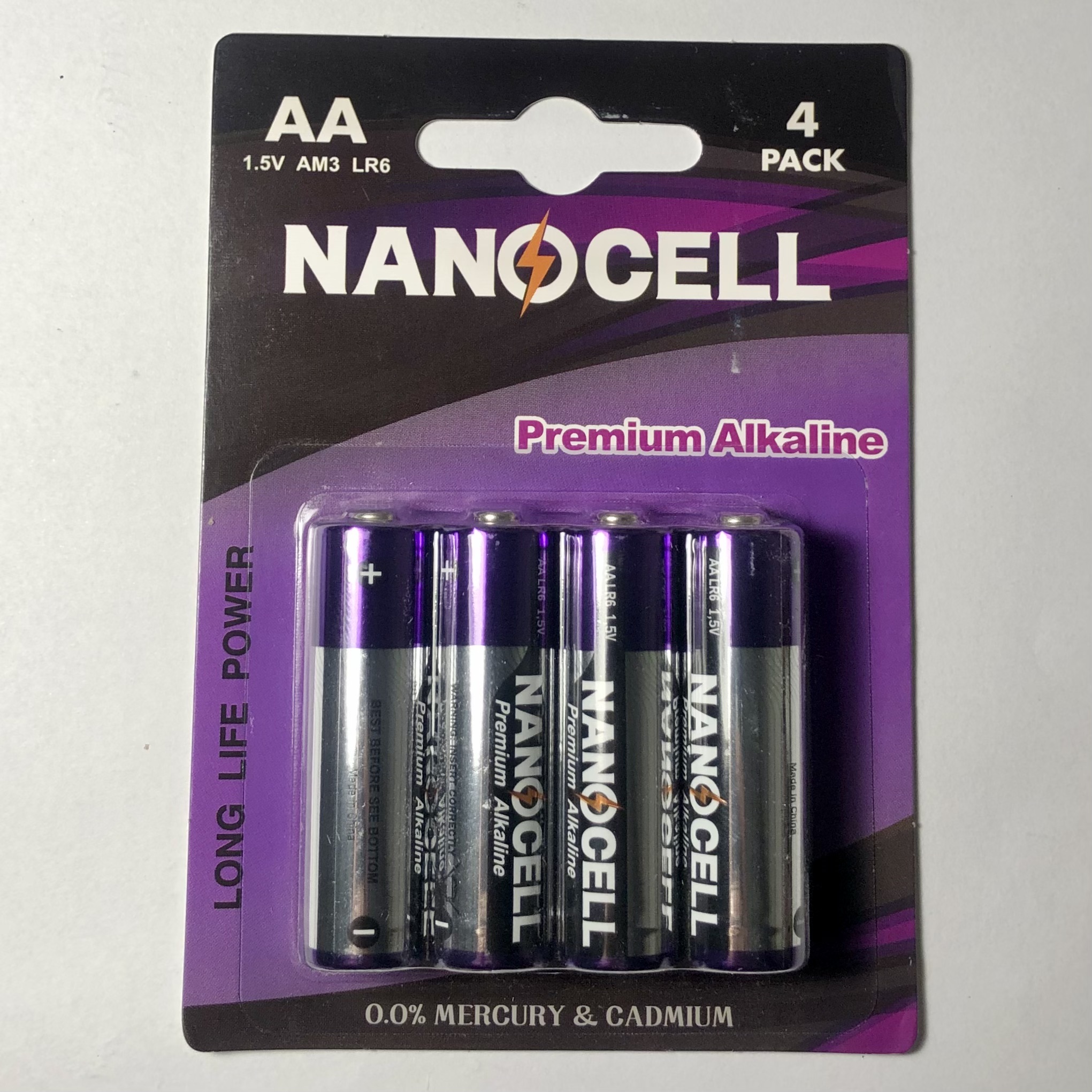 باتری قلمی آلکالاین پریمیوم نانوسل - Nanocell premium alkaline